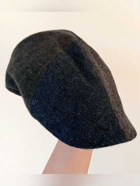 Vintage Adora Wool Blend Flat Cap Patchwork